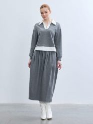 BGN Spódnica w kolorze szarym rozmiar: 36. Szare spódniczki damskie BGN, bez wzorów, midi, bombki. Za 121.99 zł.