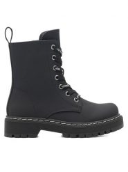 DeeZee Botki CS5587-16 Czarny. Czarne botki dziewczęce DeeZee, bez wzorów, z syntetyku, bez ramiączek. Za 149.99 zł.