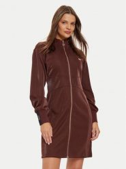 Liu Jo Sport Sukienka codzienna TF4261 J4751 Brązowy Regular Fit. Brązowe sukienki damskie Liu Jo Sport, na co dzień, l, bez wzorów, z syntetyku, sportowe, bez kołnierzyka, bez ramiączek, proste. Za 479.99 zł.