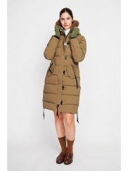 ASSUILI Płaszcz pikowany w kolorze jasnobrązowym rozmiar: 40. Brązowe płaszcze damskie Assuili, bez wzorów, klasyczne. Za 369.99 zł.