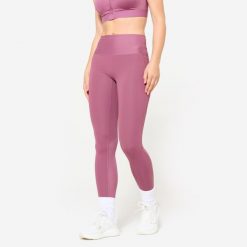 Legginsy fitness damskie Domyos. Legginsy damskie DOMYOS, l, bez wzorów, z materiału. W wyprzedaży za 69.99 zł.