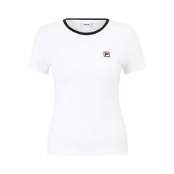 Slim fit T-shirt damski Fila Lectoure. Białe t-shirty damskie Fila, bez wzorów, bez kołnierzyka. W wyprzedaży za 122.00 zł.
