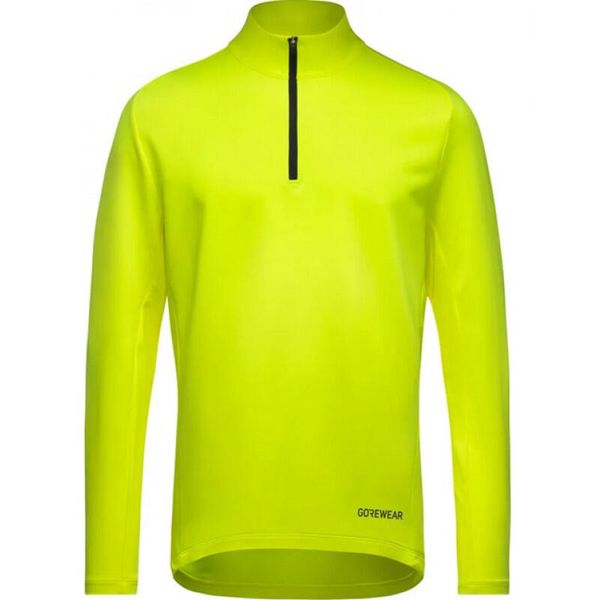 Koszulka z długim rękawem i zamkiem błyskawicznym 1/4 Gore Everyday Mid. Żółte koszulki męskie z długim rękawem GORE WEAR, m, z elastanu. Za 355.15 zł.