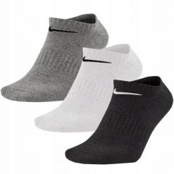 Lekkie Skarpety Treningowe Unisex Dla Dorosłych. Białe skarpetki męskie Nike, bez wzorów, z bawełny. Za 151.99 zł.