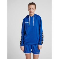 Bluza damska z kapturem Hummel hmlAUTHENTIC Poly. Niebieskie bluzy z kapturem damskie HUMMEL, xs, z dżerseju. Za 176.90 zł.