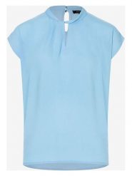 More & More Bluzka w kolorze błękitnym rozmiar: 40. Niebieskie bluzki damskie MORE & MORE, s, bez wzorów, z wiskozy, klasyczne, bez kołnierzyka, bez ramiączek. Za 124.45 zł.