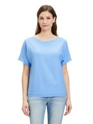 CARTOON Koszulka w kolorze błękitnym rozmiar: 38. Niebieskie bluzki damskie Cartoon, bez wzorów, bez kołnierzyka. Za 104.99 zł.