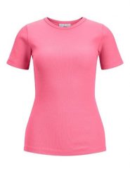 JJXX Koszulka w kolorze różowym rozmiar: XL. Różowe bluzki damskie JJXX, xl, bez wzorów, z bawełny, bez kołnierzyka, bez ramiączek. Za 43.99 zł.