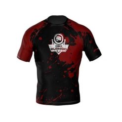 Koszulka kompresyjna Blood typu Rashguard DBX MORE DRY. Białe t-shirty damskie DBX BUSHIDO, bez wzorów, z materiału, bez kołnierzyka. Za 149.99 zł.
