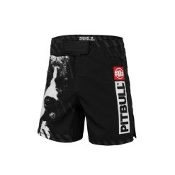 Spodenki męskie Pitbull treningowe Performance Pro plus Street Dog. Czarne szorty męskie PITBULL, bez kołnierzyka. Za 209.00 zł.