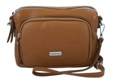 Listonoszka skórzana BARBERINI'S j. brązowa 990-12. Brązowe shopper bag damskie Barberinis, bez wzorów, ze skóry, małe, bez dodatków. Za 239.99 zł.