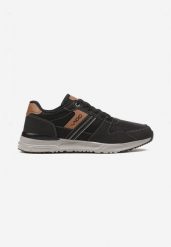 Czarne Płaskie Buty Sportowe Sneakersy Ozdobione Przeszyciami Evilia. Czarne buty sportowe na co dzień męskie Born2be, z bawełny, bez zapięcia. Za 149.99 zł.