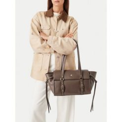 Torebka Beverly Hills Polo Club. Szare torebki klasyczne damskie Beverly Hills Polo Club, bez wzorów, bez dodatków. Za 299.99 zł.