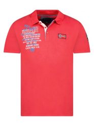 Geographical Norway Koszulka polo "Kancre" w kolorze czerwonym rozmiar: XXL. Czerwone koszulki polo męskie Geographical Norway, xxl, bez wzorów, z bawełny, bez ramiączek. Za 92.21 zł.