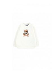 Bluza Dziewczęce Moschino mff02k biały. Białe bluzy bez kaptura damskie MOSCHINO, z bawełny. Za 520.00 zł.