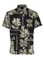 Quiksilver Koszula "Roots" - Regular fit - w kolorze czarnym rozmiar: XL. Czarne koszule męskie Quiksilver, xl, bez wzorów, bez kołnierzyka, bez ramiączek. Za 112.36 zł.