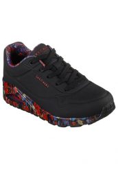 Buty sportowe Sneakersy damskie, Uno - Majestic Garden. Czarne buty sportowe na co dzień damskie Skechers, bez wzorów, z materiału, trekkingowe. Za 399.99 zł.