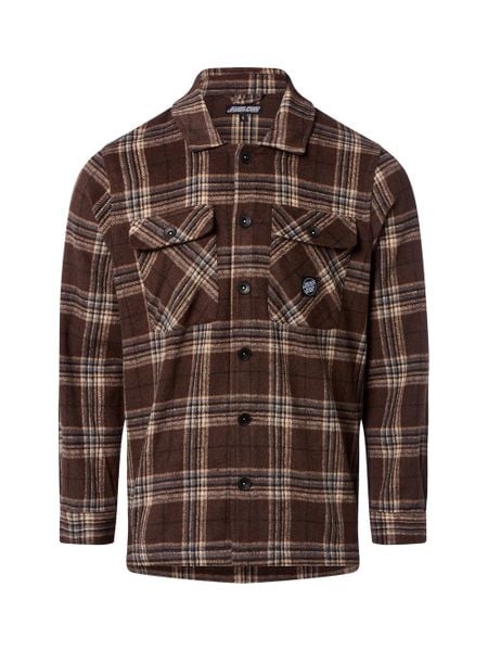 Santa Cruz koszula casual - Lodge Shirt Mężczyźni Comfort Fit brązowy, S. Brązowe koszule męskie Santa Cruz, m, bez wzorów, bez kołnierzyka, bez ramiączek. Za 229.95 zł.