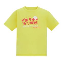 T-shirt Dziecięca Kwiaty Aria. Żółte koszulki dziewczęce Regatta, bez wzorów, bez ramiączek. Za 54.99 zł.