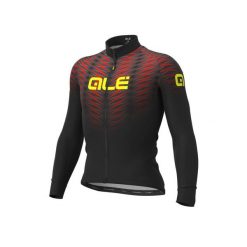 Bluza rowerowa Solid Thorn. Czarne bluzy bez kaptura męskie ALÉ CYCLING, bez wzorów, sportowe, bez kołnierzyka, bez ramiączek. Za 370.20 zł.