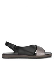 Lasocki Sandały WI16-740A-01 Czarny. Czarne sandały damskie Lasocki, bez wzorów, ze skóry, bez obcasa, na płaskiej podeszwie. Za 149.99 zł.