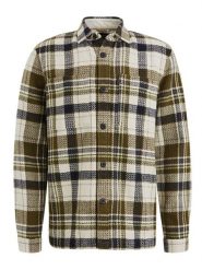 PME Legend Koszula w kolorze oliwkowo-granatowo-kremowym rozmiar: S. Brązowe koszule męskie PME Legend, s, bez wzorów, z bawełny, bez kołnierzyka, bez ramiączek. Za 134.85 zł.