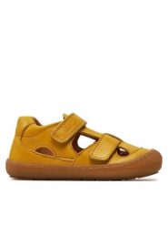 Froddo Sandały Ollie Sandal G2150186-4 S Żółty. Żółte sandały chłopięce Froddo, ze skóry, bez zapięcia. Za 229.99 zł.