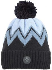 Peak Mountain Czapka "Mission" w kolorze błękitno-czarnym rozmiar: onesize. Czarne czapki zimowe damskie Peak Mountain, ze splotem. Za 60.99 zł.