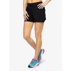 Spodenki do biegania damskie Under Armour Run Elite 2in1 Short. Czarne szorty damskie Under Armour, bez wzorów, sportowe. Za 209.99 zł.