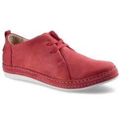 Czerwone Półbuty Nagaba Damskie Wygodne Obuwie. Czerwone półbuty damskie Nagaba, z aplikacjami, z nubiku, klasyczne, bez obcasa, na obcasie. Za 279.00 zł.