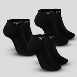 Skarpety unisex fitness do kostek Ankle Socks 3Pack. Czarne skarpetki damskie GYMBEAM, bez wzorów, z bawełny. Za 30.90 zł.
