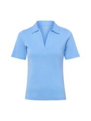 Brookshire koszulka polo Kobiety Dżersej niebieski, L. Niebieskie topy sportowe damskie brookshire, l, bez wzorów, z bawełny, bez ramiączek. Za 79.95 zł.