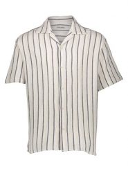 Jack & Jones Koszula "Coba" w kolorze biało-granatowym rozmiar: XL. Białe koszule męskie Jack & Jones, xl, bez wzorów, z bawełny, bez kołnierzyka, bez ramiączek. Za 87.40 zł.