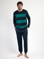 Admas Piżama w kolorze granatowym rozmiar: XXL. Niebieskie piżamy męskie admas, xxl, bez wzorów, z bawełny, bez ramiączek. Za 165.99 zł.