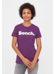 Bench Koszulka "Leora" w kolorze fioletowym rozmiar: 42. Różowe bluzki damskie Bench, bez wzorów, z bawełny, bez kołnierzyka. Za 65.85 zł.