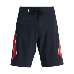 Spodenki boardshort dla Mężczyzn SURFSILK CLICKER 20" Czarny. Czarne szorty męskie Quiksilver, z elastanu, bez kołnierzyka. Za 299.99 zł.