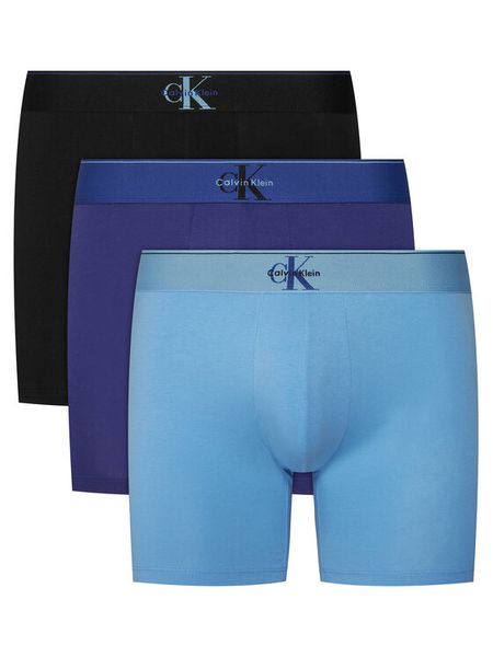 Calvin Klein Underwear Komplet bokserek LV00NB4473 Niebieski. Niebieskie bokserki męskie Calvin Klein Underwear, bez wzorów, z bawełny. Za 150.99 zł.