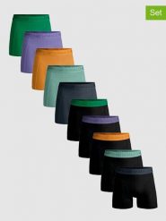 Muchachomalo Bokserki (10 par) w różnych kolorach rozmiar: 6XL. Czarne bokserki męskie Muchachomalo, bez wzorów. Za 260.99 zł.