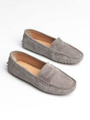 John Scott Skórzane mokasyny w kolorze szarym rozmiar: 39. Szare mokasyny damskie John Scott, ze skóry. Za 183.45 zł.