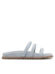 Jenny Fairy Klapki HALY KL-KH9305-2 Błękitny. Niebieskie klapki damskie Jenny Fairy, bez wzorów, z materiału, bez obcasa. Za 119.99 zł.