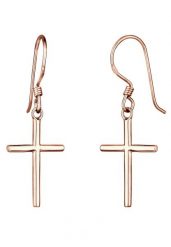 Elli Damska zawieszka na ucho Krzyżyk Symbol ze srebra próby 925 Sterling Silver Kolczyki 1 ct Damski. Szare kolczyki damskie Elli, srebrne. Za 203.99 zł.