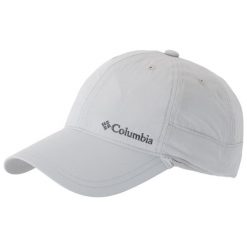 Czapka z daszkiem dla dorosłych Schooner Bank II Cap. Szare czapki męskie Columbia, bez wzorów, z nylonu, sportowe. Za 99.99 zł.