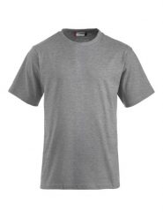 Clique Classic-T koszulka z czesanego, wstępnie kurczliwego bawełnianego splotu. Szare t-shirty damskie CLIQUE, m, bez wzorów, z bawełny, bez kołnierzyka. Za 94.43 zł.
