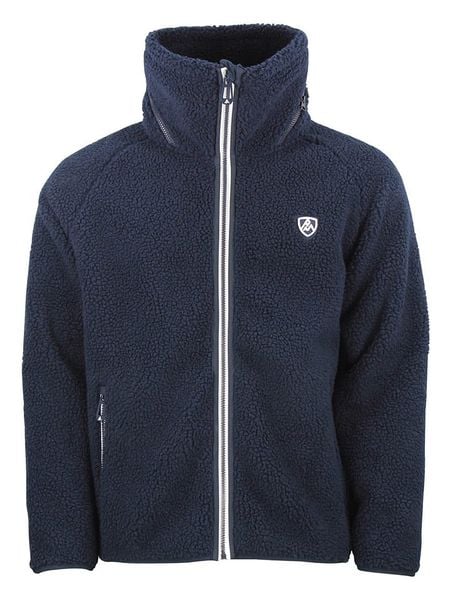 Peak Mountain Kurtka polarowa "Camay" w kolorze granatowym rozmiar: XL. Niebieskie kurtki męskie Peak Mountain, xl, bez wzorów, z polaru, bez kaptura. Za 217.53 zł.