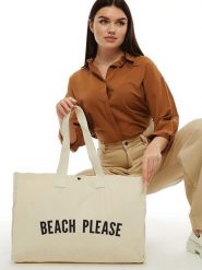 BAGmori Shopper bag w kolorze kremowym - 50 x 36 x 12 cm rozmiar: onesize. Brązowe shopper bag damskie BAGmori, bez wzorów, z materiału, na ramię, bez dodatków. Za 43.99 zł.