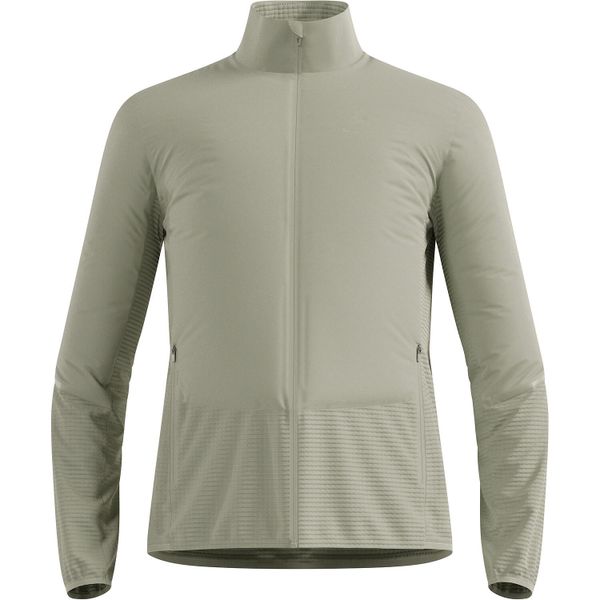 Kurtka hybrydowa Odlo Jacket ESSENTIAL INSULATOR HYBRID. Szare kurtki treningowe męskie Odlo, bez wzorów, do biegania. Za 589.99 zł.