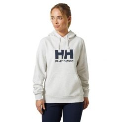 Damska bluza z kapturem z logo Helly Hansen 2.0. Białe bluzy z kapturem damskie Helly Hansen. W wyprzedaży za 290.70 zł.