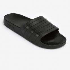 Second Life - Klapki basenowe ADIDAS Adilette Aqua - Stan Doskonały. Czarne klapki i japonki męskie Adidas, z materiału. Za 67.99 zł.