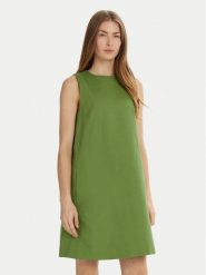 Weekend Max Mara Sukienka codzienna Racer 2515221102 Zielony Regular Fit. Zielone sukienki damskie Weekend Max Mara, na co dzień, bez wzorów, z bawełny, bez kołnierzyka, bez ramiączek, proste. Za 1,279.00 zł.