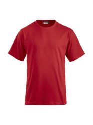 Clique Classic-T – T-shirt męski z czesaną, wstępnie skurczoną bawełną. Czerwone t-shirty męskie CLIQUE, m, bez wzorów, z bawełny, bez kołnierzyka. Za 94.49 zł.